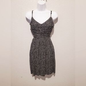 💚5/$25 Xhilaration Black & White Polka-dot Slip Dress Size Small